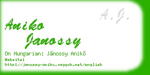 aniko janossy business card