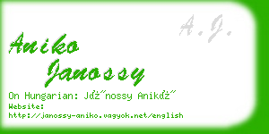 aniko janossy business card